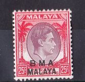 [Straits Settlements Postage Stamps Overprinted "B M A MALAYA" in Black or Red Colour, type A9]