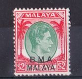 [Straits Settlements Postage Stamps Overprinted "B M A MALAYA" in Black or Red Colour, type A12]