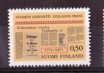 [The 200th anniversary of the Finnish press, type QD]
