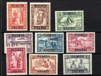 [Belgian Congo Postage Stamps Overprinted, típus F]