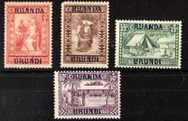 [Belgian Congo Postage Stamps Overprinted, típus F]