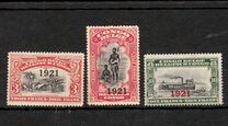 [Definitive Issues of 1910 Overprinted "1921" in Black or Red, प्रकार AB1]