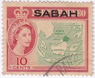 [North Borneo Postage Stamps of 1961 Overprinted "SABAH", type A4]