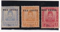 [Sultan Zain Ul Ab Din Stamps of 1910 Overprinted "RED CROSS", type B]