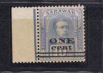 [Sir Charles Vyner Brooke - No. 59 & 61 Surcharged, tegund Q]
