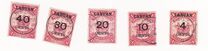 [North Borneo Postage Stamps Surcharged, type K]