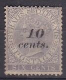 [No. 14, 15 & 17 Surcharged, type L]