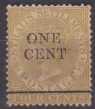 ["ONE CENT" Surcharge, type X1]