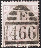 [Queen Victoria - Colored Control Numbers in Corners, प्रकार V]