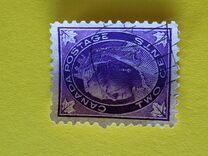 [Queen Victoria - Maple Leaf in Corners, type P2]
