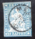 [Helvetia - Berner Print, тип J1]