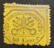[Coat of Arms - Black Print on Colored Glazed Paper - Perforated, סוג Q2]
