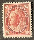 [Queen Victoria - Maple Leaf in Corners, type P3]
