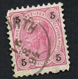 [Emperor Franz Josef I, 1830-1916 - Granite Paper. Numerals in Black, type N3]