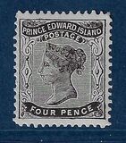 [Queen Victoria - Different Perforation. Yellowish Paper, type E]
