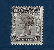 [Queen Victoria - Different Perforation. Yellowish Paper, type E1]