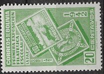 [The First Students' Philatelic Exhibition, La Paz, type DR2]