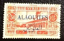 [Syrian Postage Stamps Overprinted in Red, Black or Blue, Tip D10]