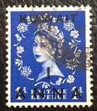 [Queen Elizabeth II - Great Britain Postage Stamps of 1952-1954 Surcharged, type CC]