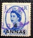 [Queen Elizabeth II - Great Britain Postage Stamps of 1952-1954 Surcharged, type CH]