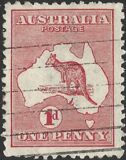 [Definitive Issues - Kangaroo and Map, प्रकार A1]