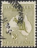 [Definitive Issues - Kangaroo and Map, प्रकार A4]