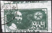 [Ho Chi Minh & Map of Vietnam - Thin White Paper, type C5]