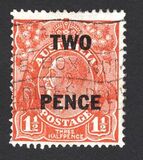 [King George V - Surcharged, タイプ I]