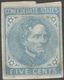 [President Jefferson Davis - Richmond Print, type D1]