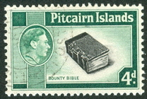 [King George VI, Scenes from the History of Mutiny "Bounty", and by Bradbury, other Values of Waterloo, type F]