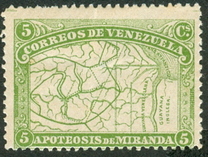 [The 80th Anniversary of the Death of General Francisco de Miranda, 1750-1816, タイプ AD]