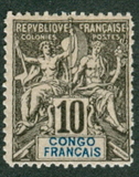 [Inscription: "CONGO FRANCAIS" - Coloured Paper, type D4]