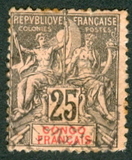 [Inscription: "CONGO FRANCAIS" - Coloured Paper, type D7]