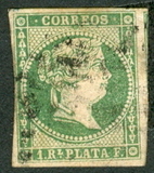 [Queen Isabella II of Spain - White Paper. Not Watermarked, type A8]
