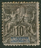 [Inscription: "NLLE CALÈDONIE et DEPENDANCES" - Colored Paper, type I4]