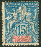 [Inscription: "NLLE CALÈDONIE et DEPENDANCES" - Colored Paper, type I5]