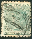 [Queen Victoria - Inscription "NEW ZEALAND - POSTAGE & REVENUE", tip N2]