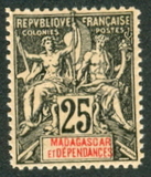 [Inscription: "MADAGASCAR ET DEPENDANCIES", प्रकार H7]