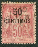 [French Postage Stamps Surcharged, type A7]