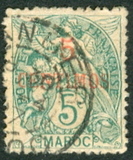 [French Postage Stamps Surcharged, type E]
