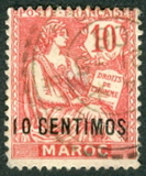 [French Postage Stamps Surcharged, type E1]