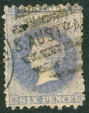 [Queen Victoria - Exists also Rouletted on 2 Sides, type A30]