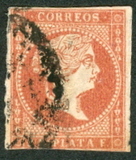 [Queen Isabella II of Spain - White Paper. Not Watermarked, type A9]