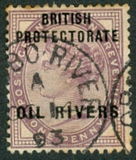 [Great Britain Postage Stamps Overprinted "BRITISH PROTECTORATE - OIL RIVERS", type A1]