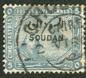[Sphinx and Pyramid - Egypt Postage Stamps Overprinted "SOUDAN", type G]