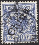 [German Empire Postage Stamps Overprinted "China" in 58 Degree Angle, Typ B3]