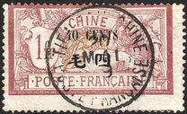 [Emisión de 1902 - 1903 sobrecargada. Cifras de 2 mm de alto., tipo H6]