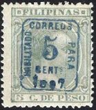 [Previously Issued Stamps Overprinted "HABILITADO PARA CORREOS" & Surcharged, type AG4]