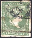 [Queen Isabella II of Spain - White Paper. Not Watermarked, type A8]