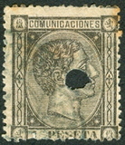[King Alfonso XII - Blue Framed Numbers on Backside, 1-100 on each sheet, වර්ගය AN7]